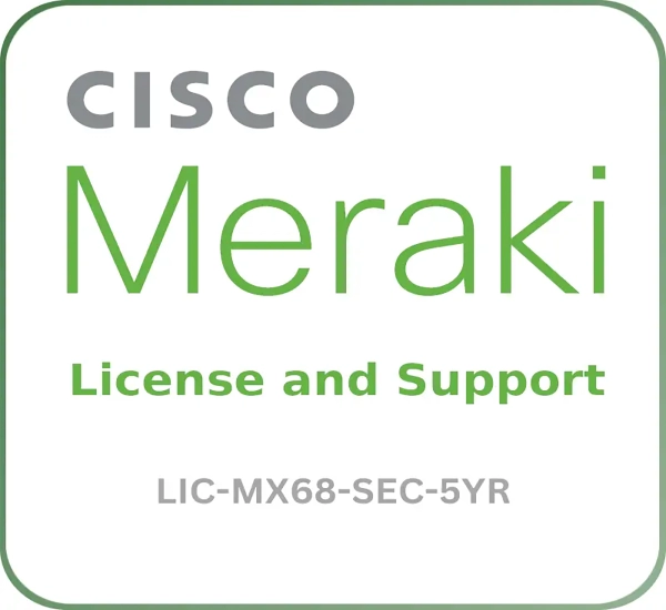 CISCO Meraki LIC-MX68-SEC-5YR